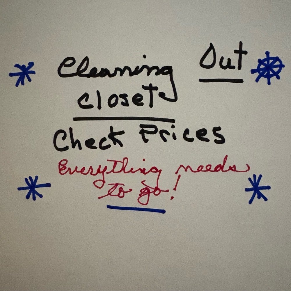 Closet Clearance Notice
